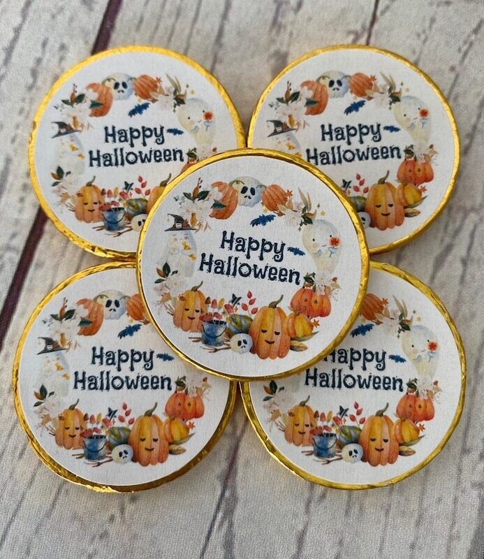 5 x Halloween coins