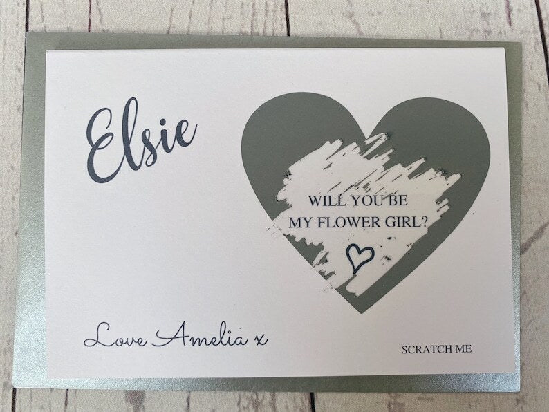 Bridesmaid Scratch Proposal Card