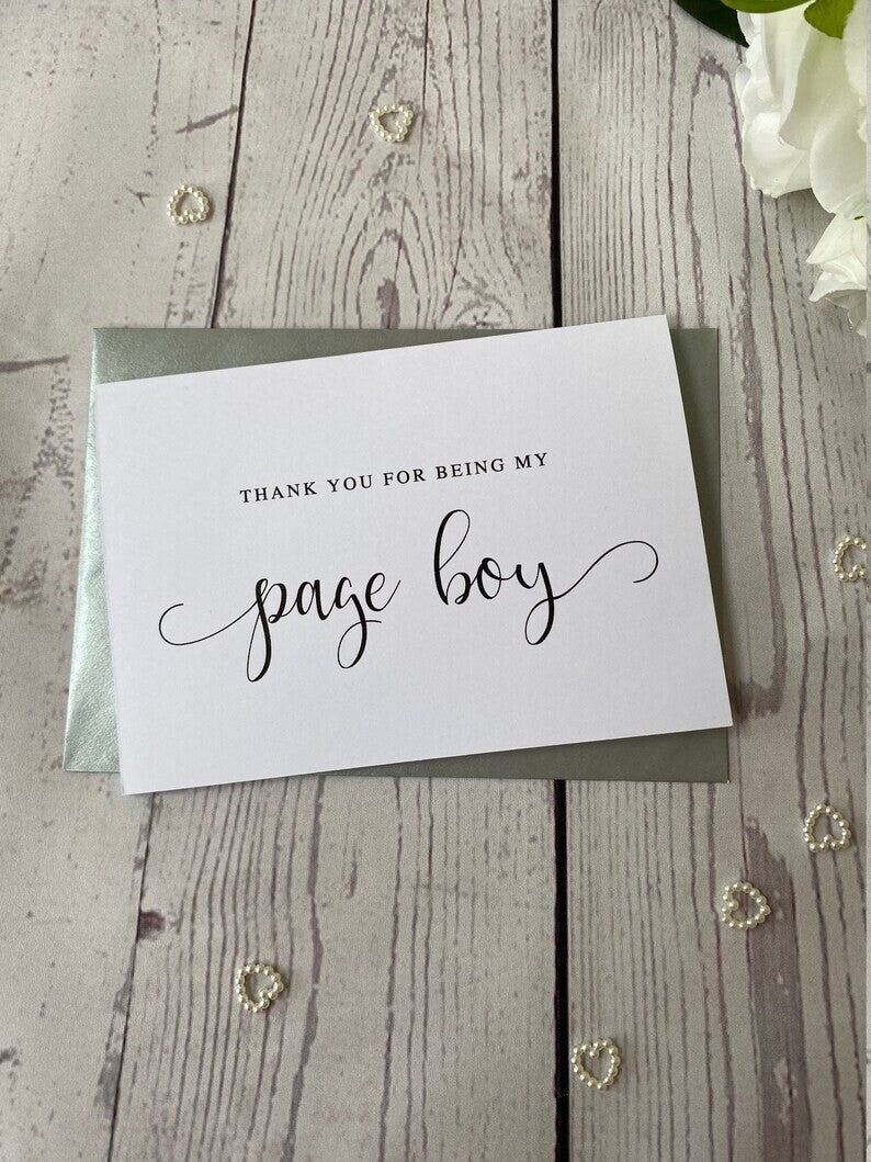 Thank You Groomsman Card