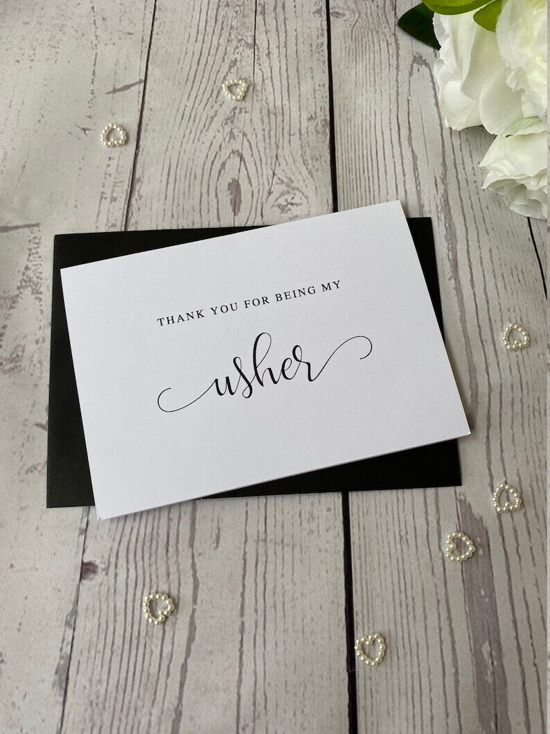 Thank You Groomsman Card