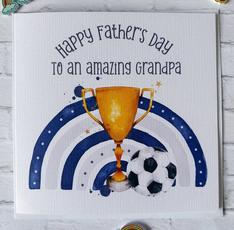Personalised Football Father’s day card