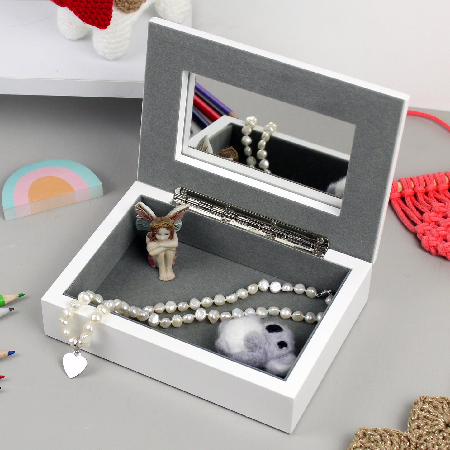 Personalised Swan Lake Jewellery Box