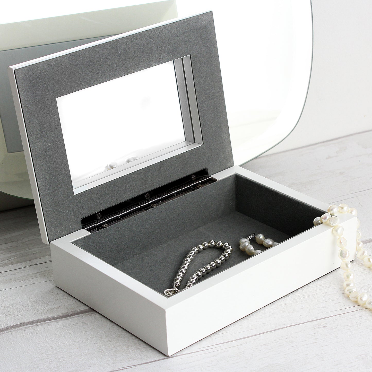 Personalised Botanical Butterfly Wooden Jewellery Box