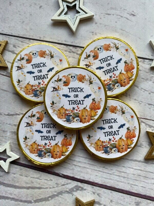 5 x Halloween coins