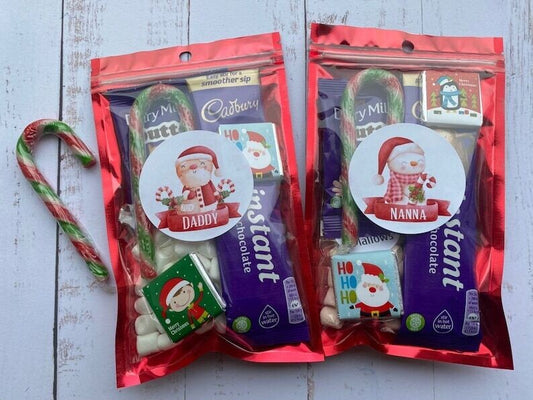 Personalised Christmas hot chocolate Christmas eve box filler Christmas Chocolate Christmas eve gift Christmas stocking filler Teacher gift