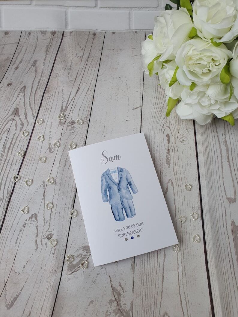 Personalised Will you be our Page boy card