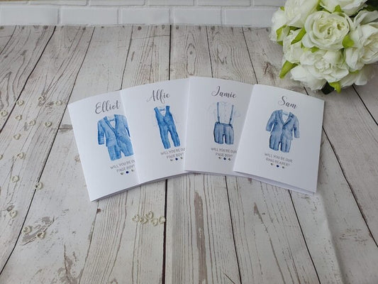 Personalised Will you be our Page boy card