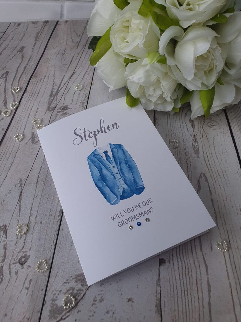 Personalised Will you be my Best man card