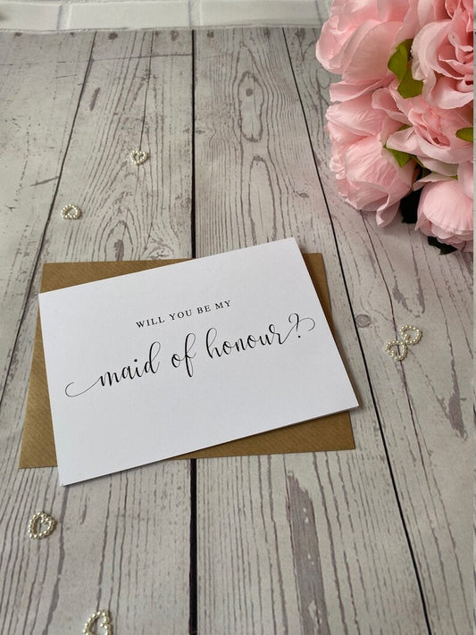 Will you be my Maid of Honour Card