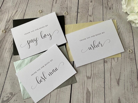 Thank You Groomsman Card