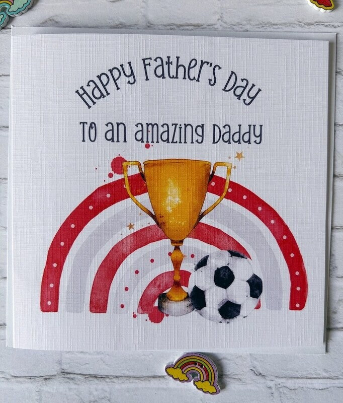 Personalised Football Father’s day card