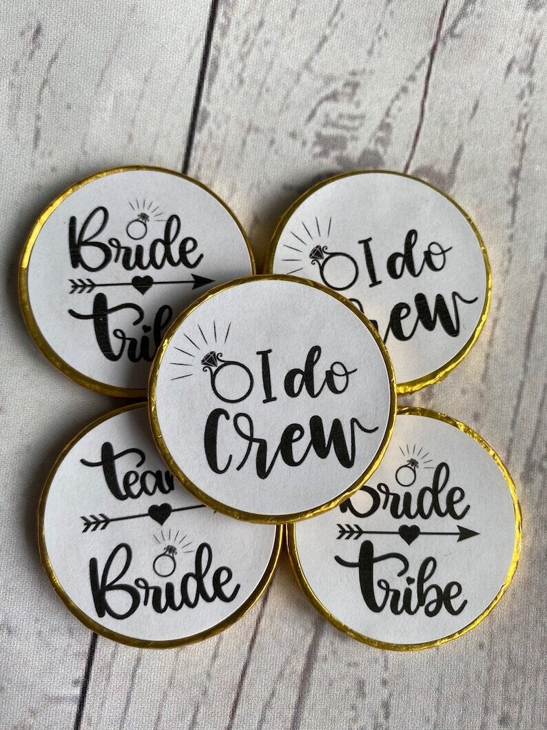 5 x Hen party chocolate coins favours