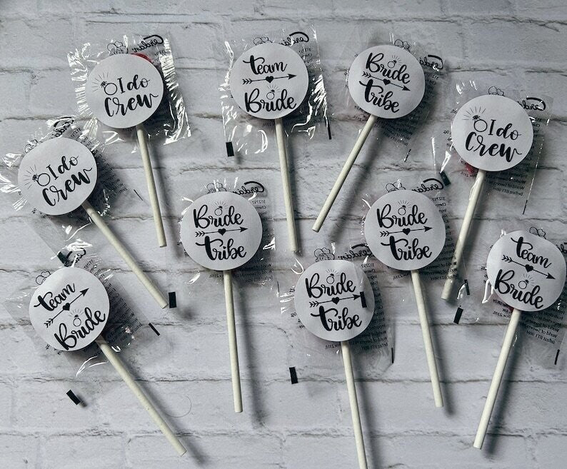 10 x Hen party lollipops favours