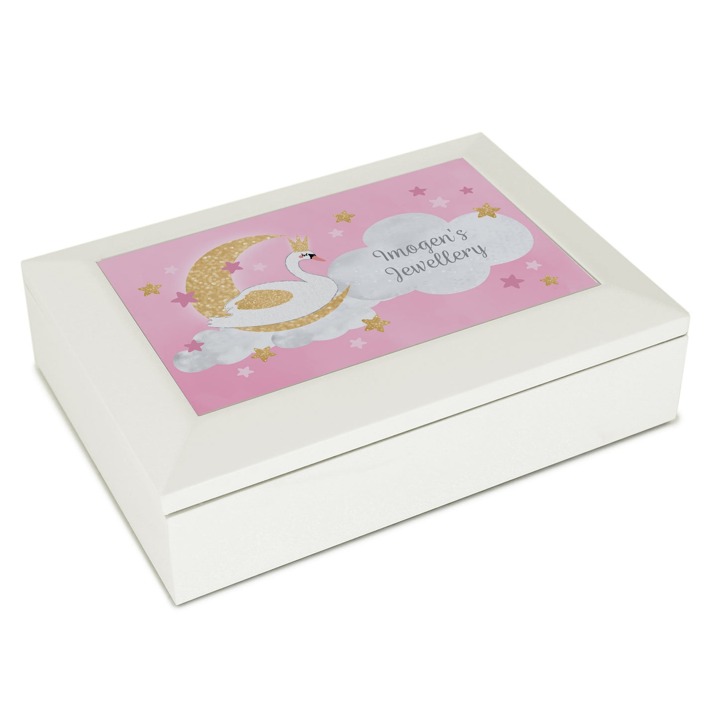 Personalised Swan Lake Jewellery Box