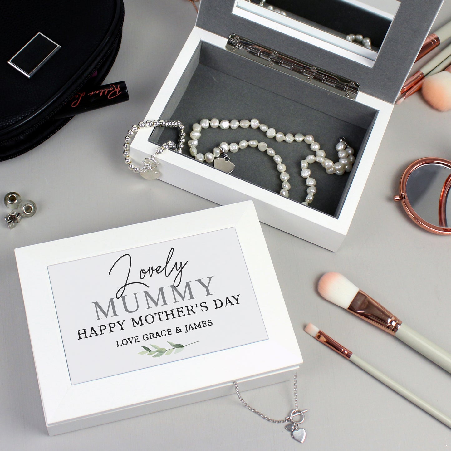 Personalised Botanical Jewellery Box