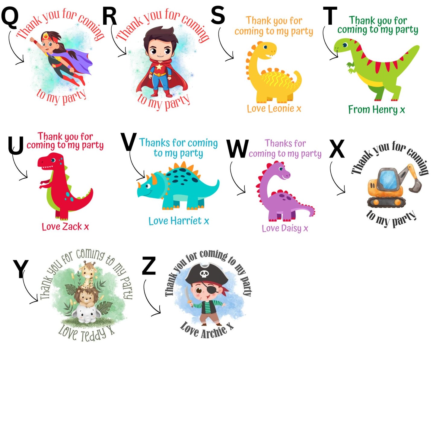 Personalised Birthday sweet bags